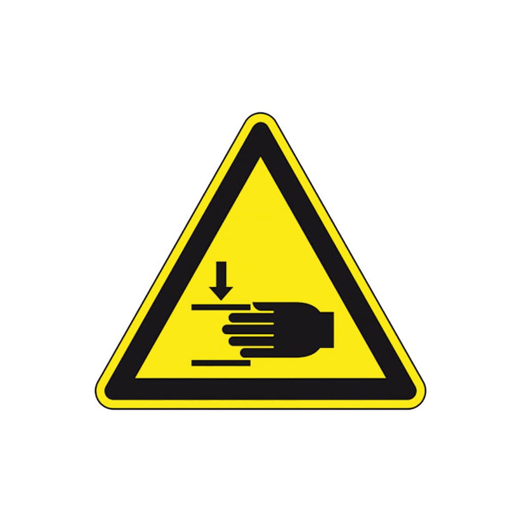 Spare part image Autocollant d'avertissement pince à main, ISO 7010