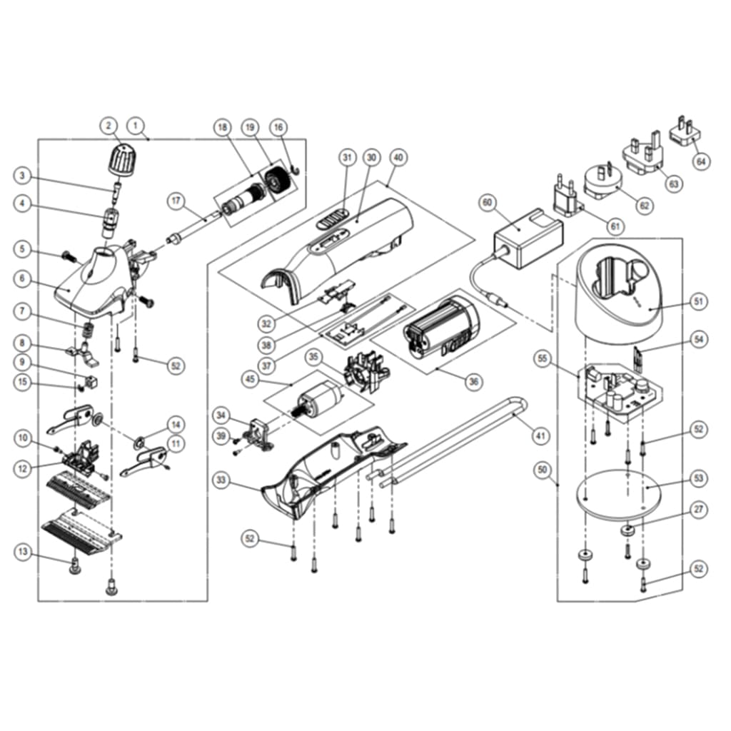 Spare part image Support moteur avant pour Heiniger Xplorer