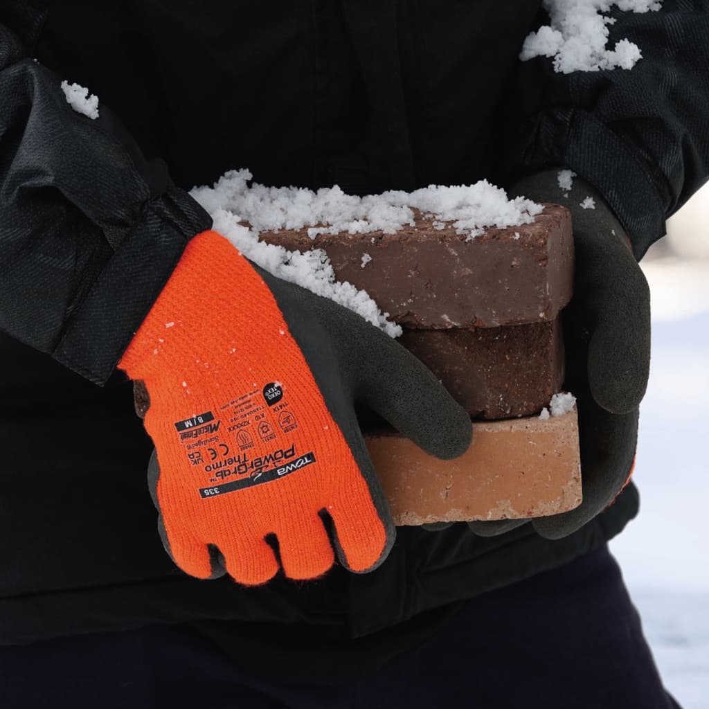 Towa gants hiver revêtement latex PowerGrab 335, 9/L - Gants de travail